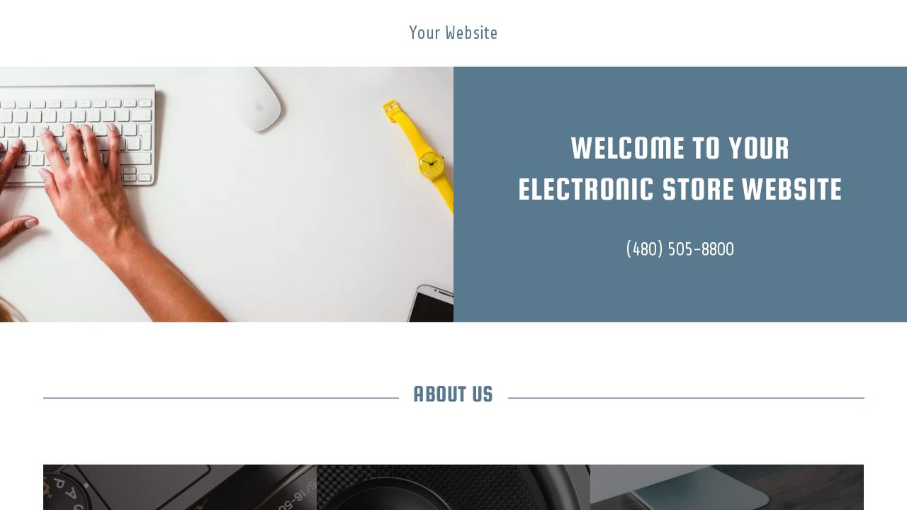 Example 3 Electronic Store Website Template | GoDaddy - 1280 x 720 jpeg 51kB