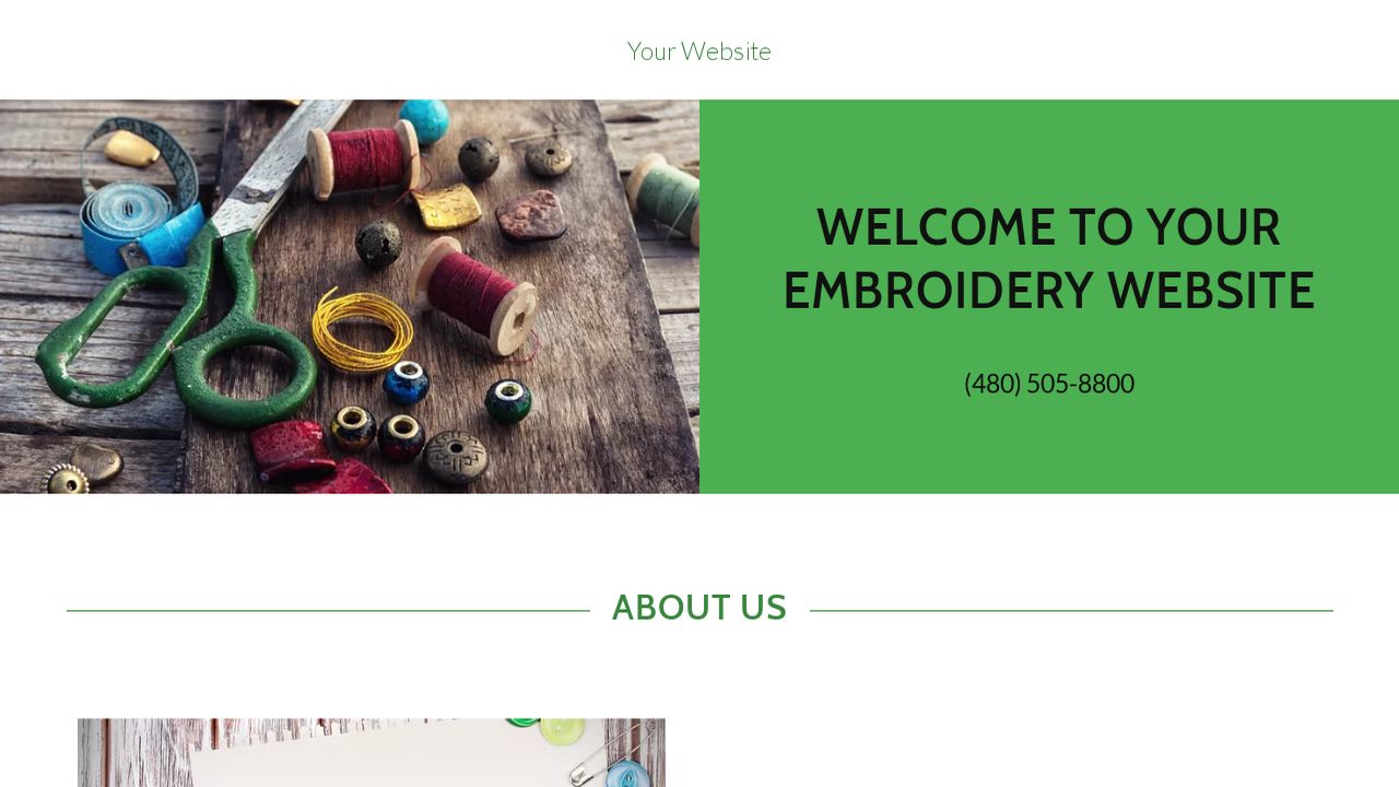 Embroidery Website Templates