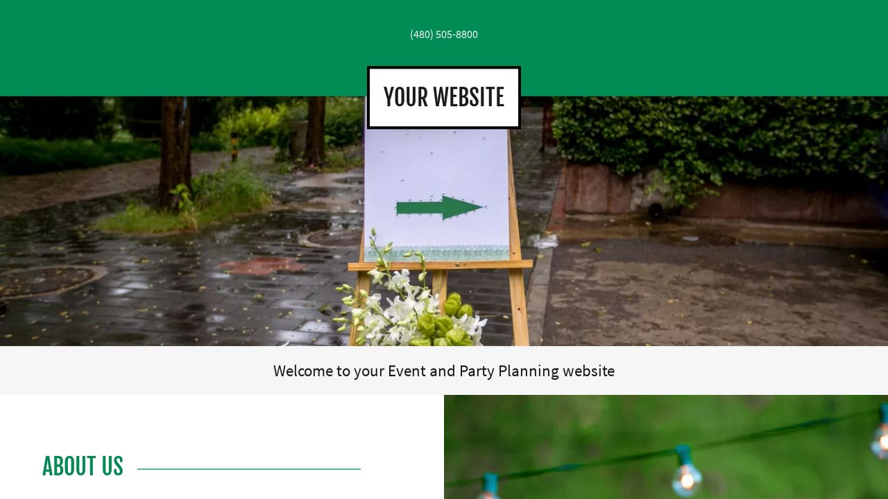Event and Party Planning Website: Example 11