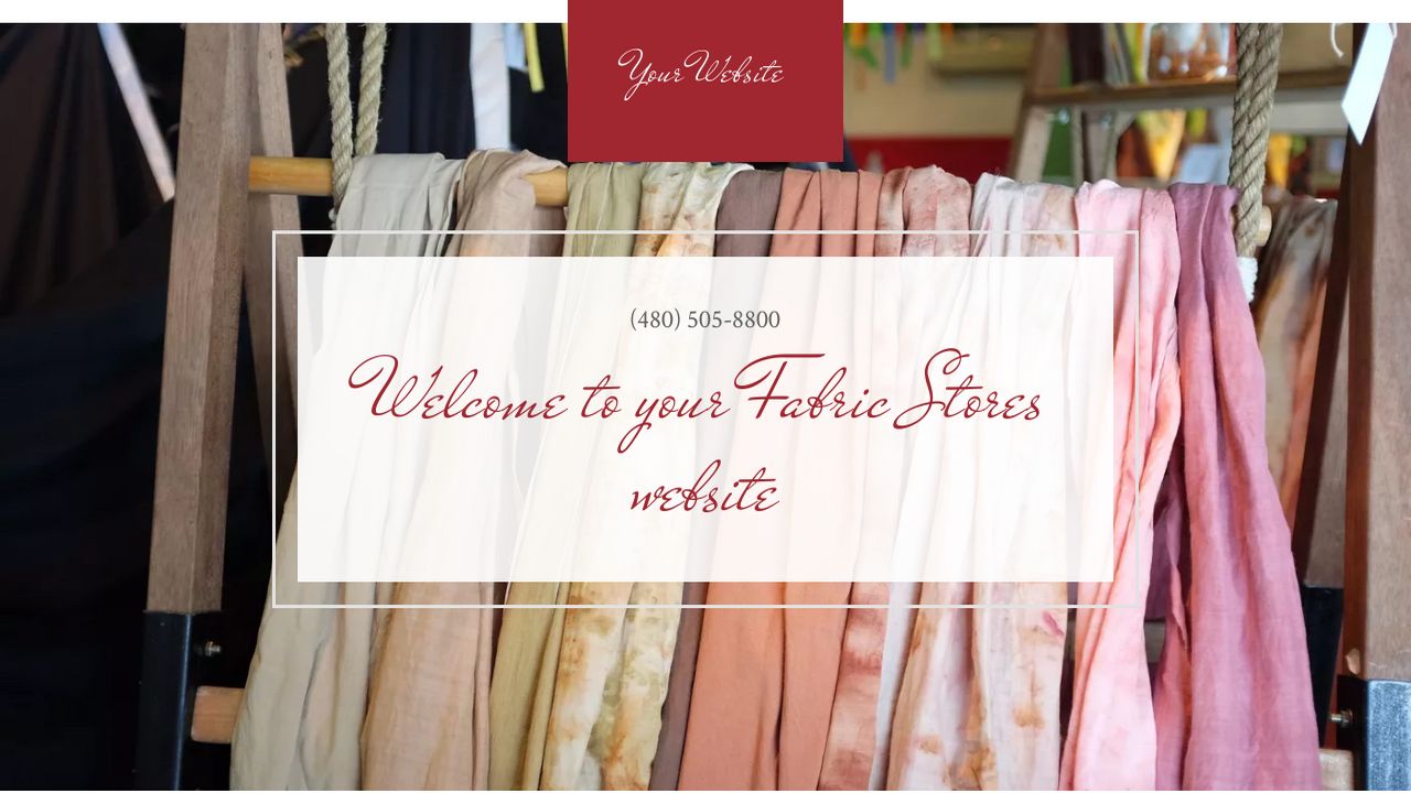 Fabric Stores site Templates GoDaddy