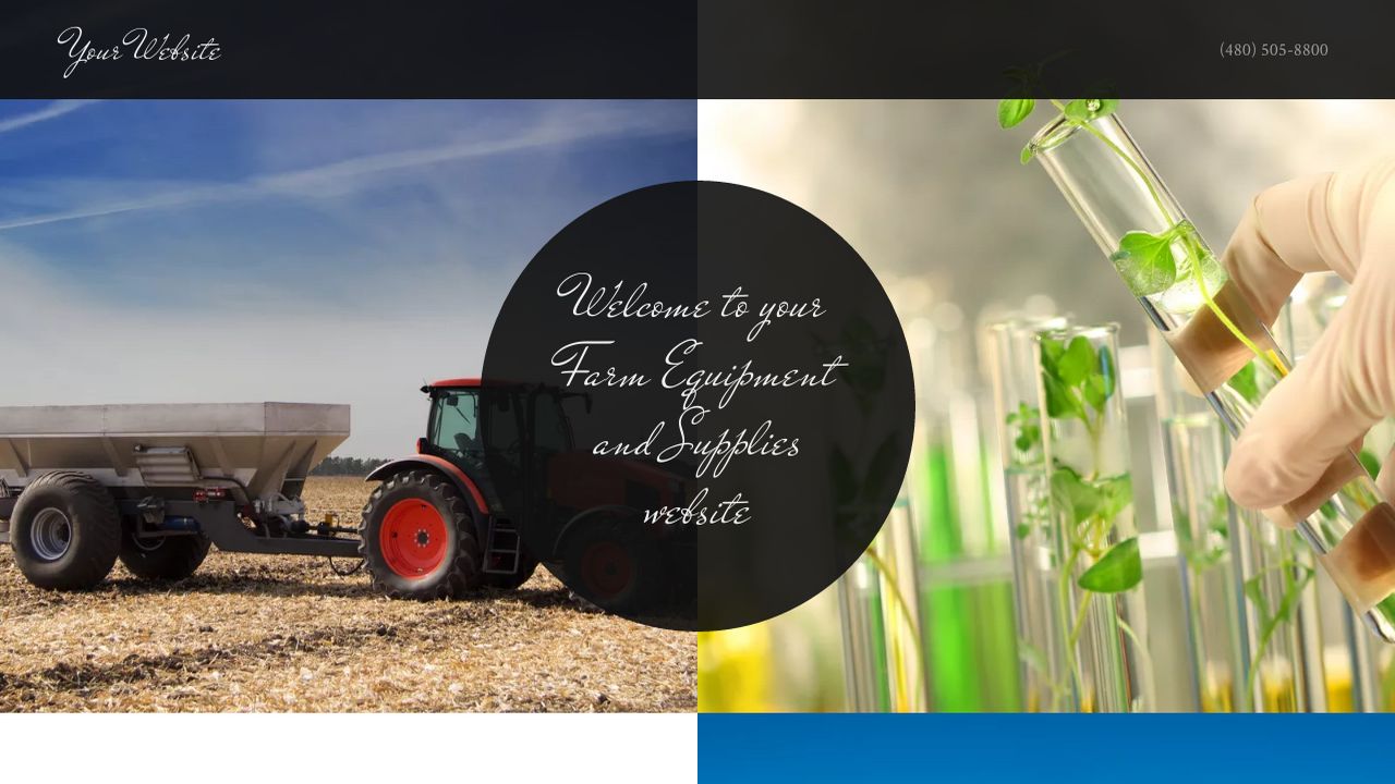 Farm Equipment And Supplies Website Templates GoDaddy