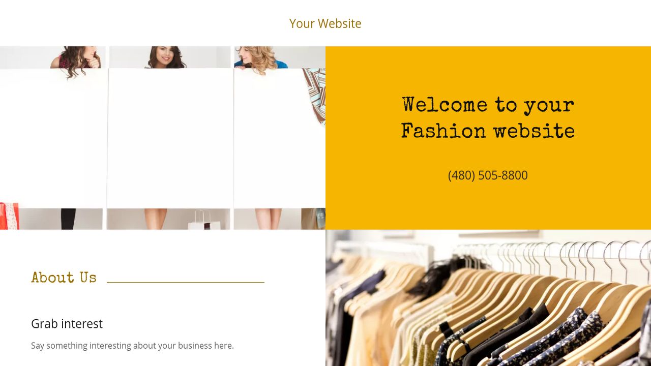 Fashion Website: Example 1
