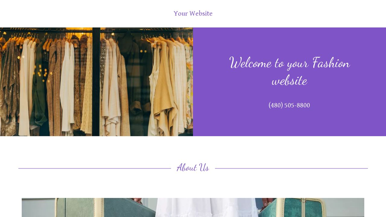 Fashion Website: Example 15