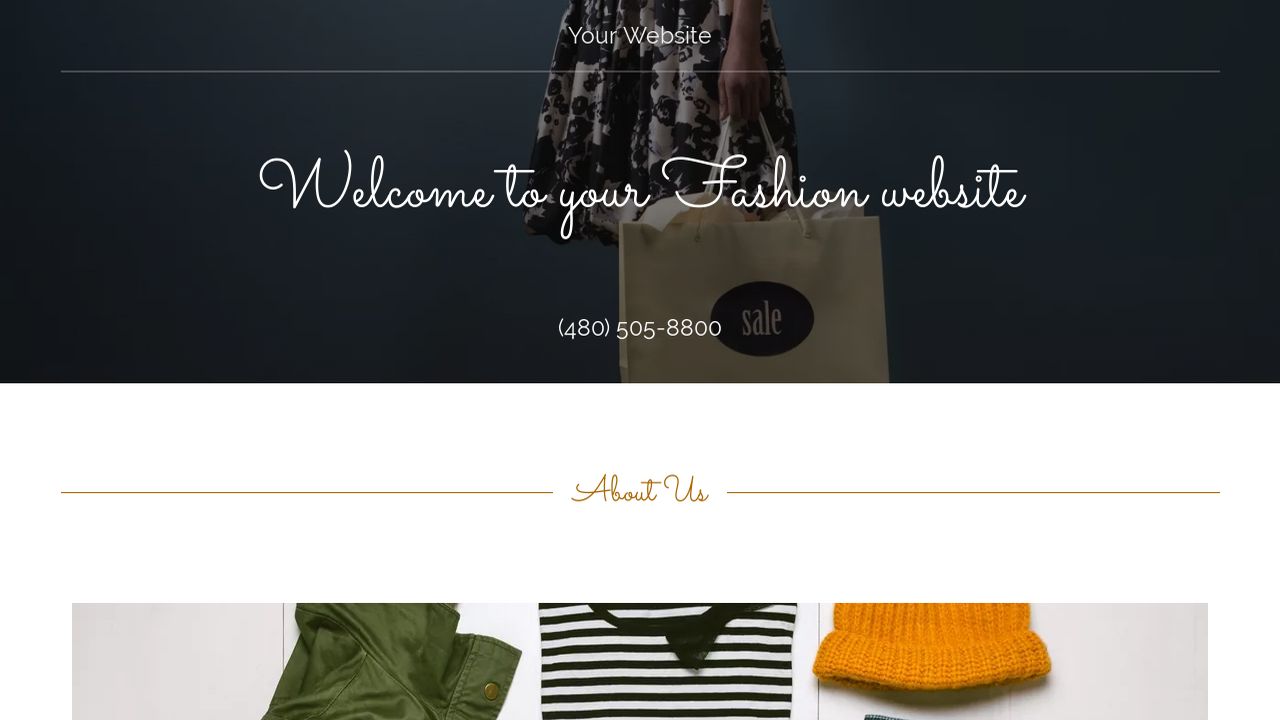 Fashion Website: Example 5