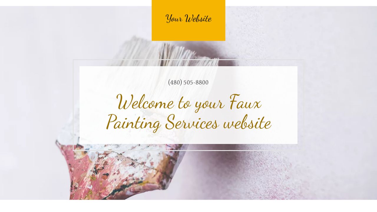 Example 14 Faux Painting Services Website Template | GoDaddy