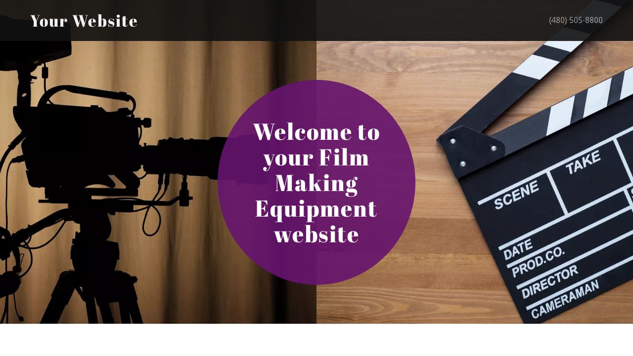 Film Making Equipment site Templates GoDaddy