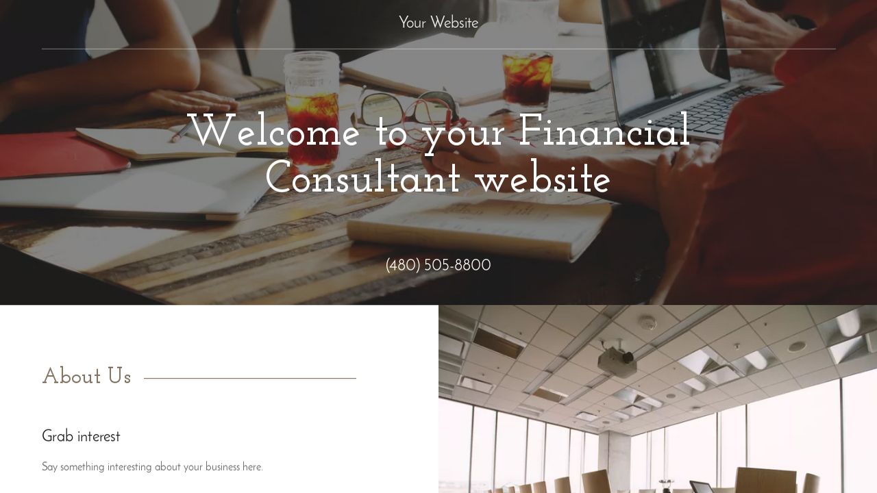 Financial Consultant Website: Example 14