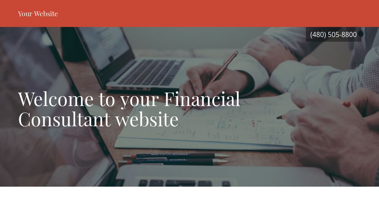 Financial Consultant Website: Example 5