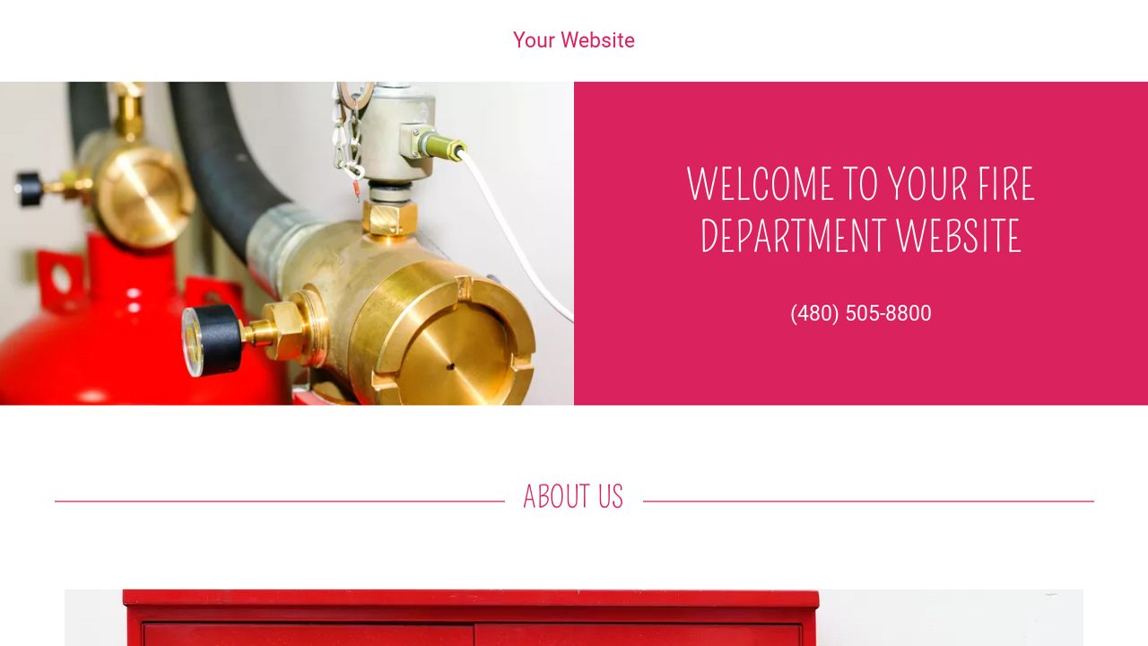 Fire Department Website Templates | GoDaddy
