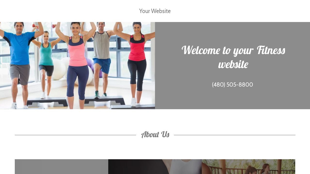 Fitness Website: Example 10