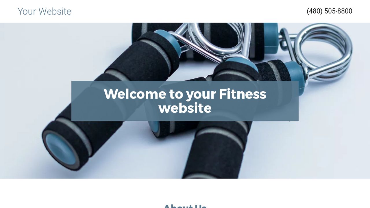 Fitness Website: Example 12
