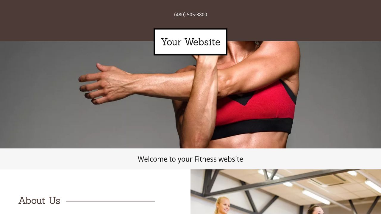 Fitness Website: Example 8