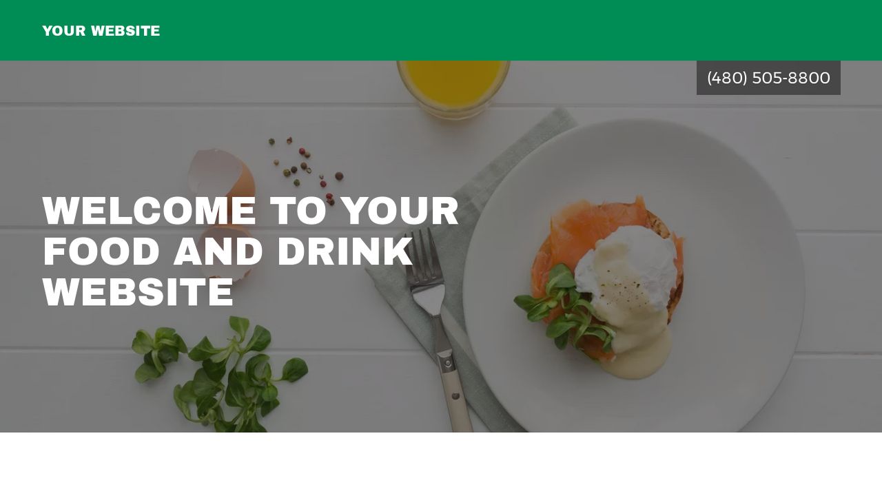 Food and Drink Website: Example 1