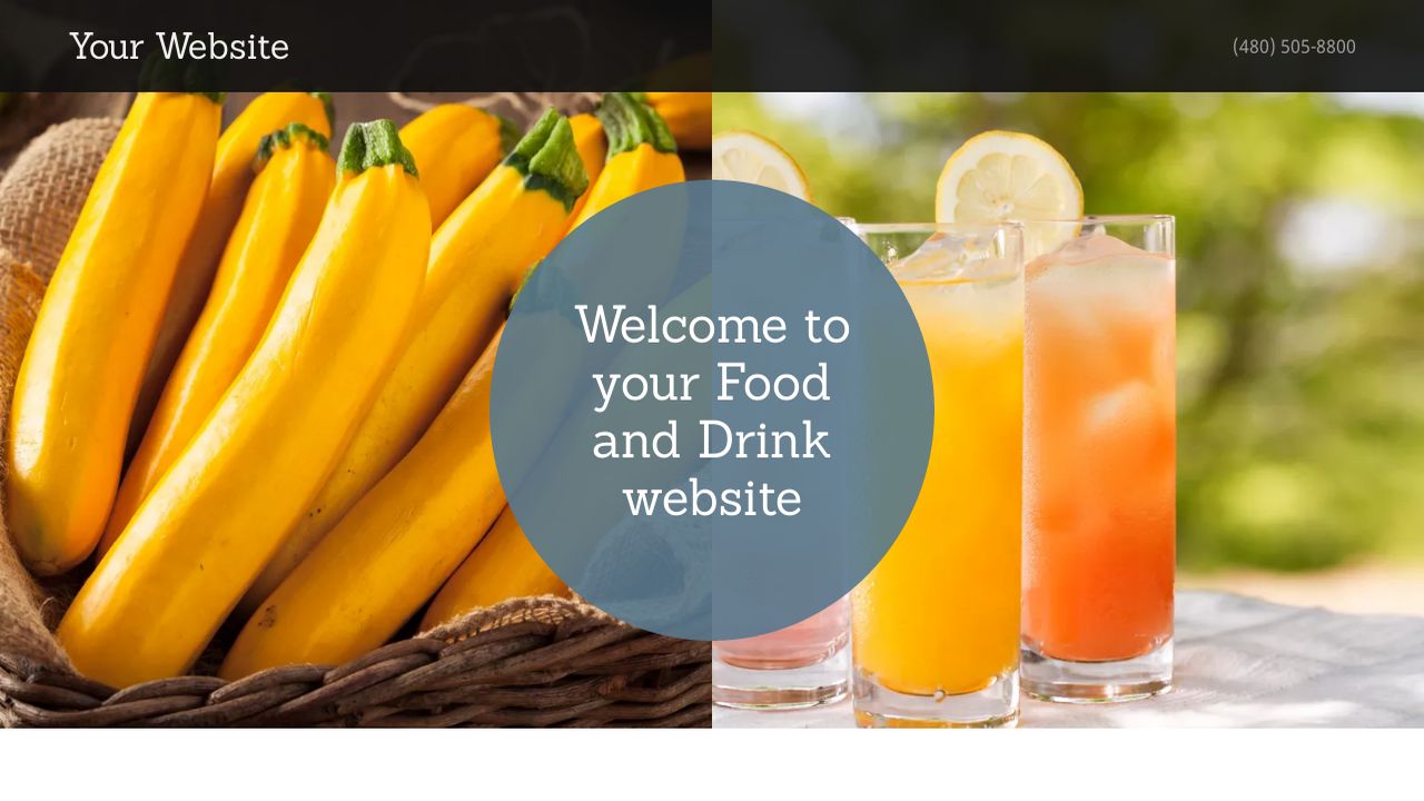Food and Drink Website Templates GoDaddy