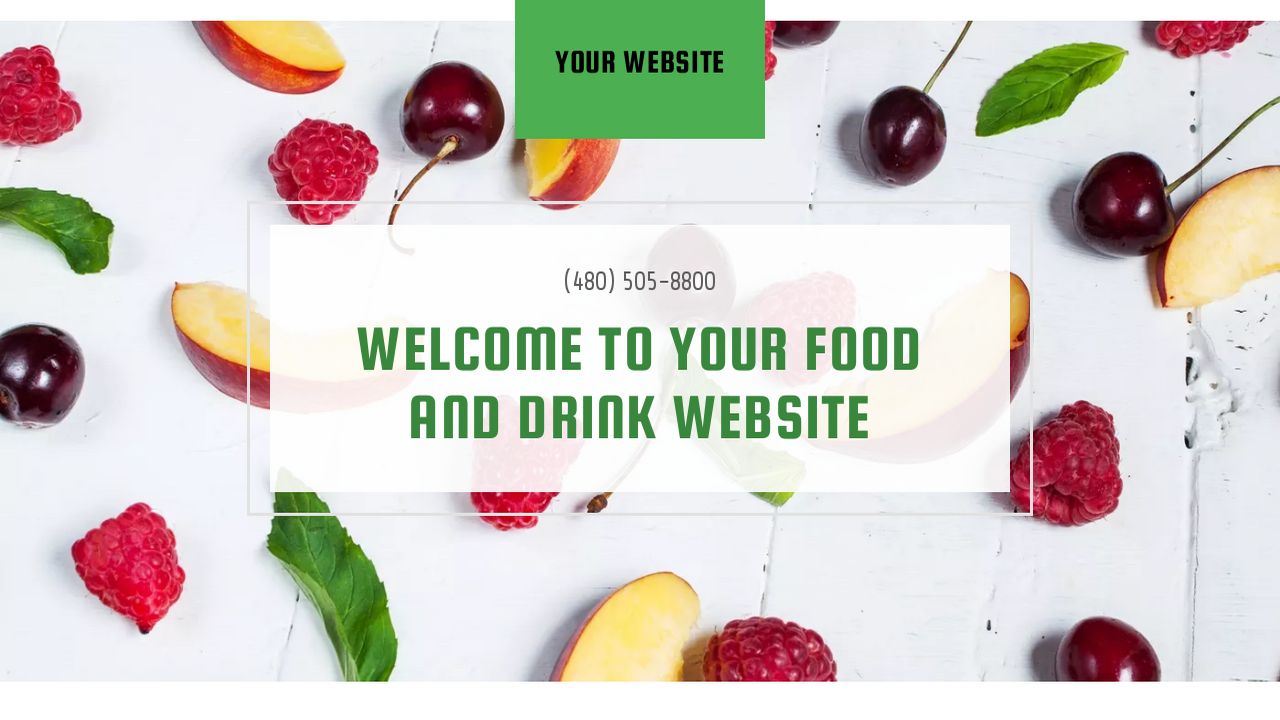 Food and Drink Website: Example 2