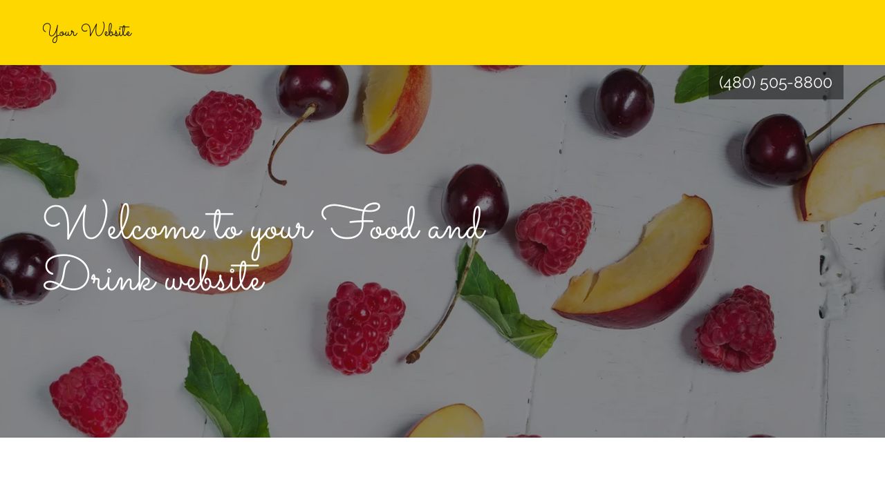 Food and Drink Website: Example 8