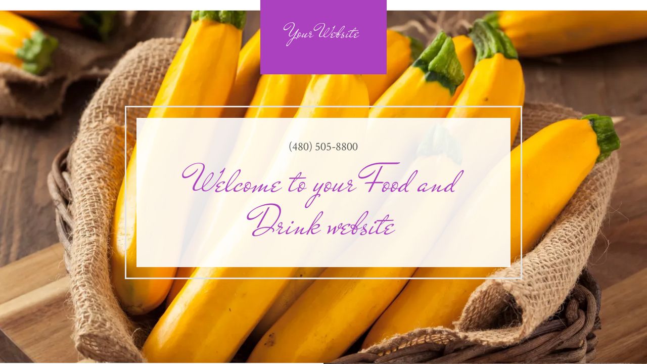 Food and Drink Website: Example 9