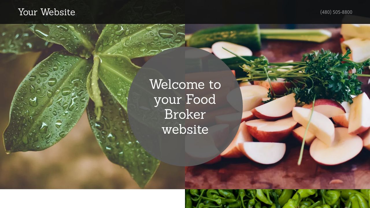 Food Broker site Templates GoDaddy