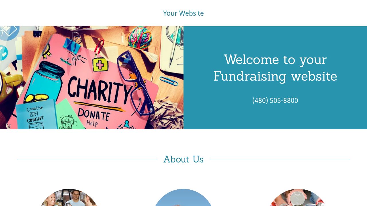 Example 13 Fundraising Website Template GoDaddy