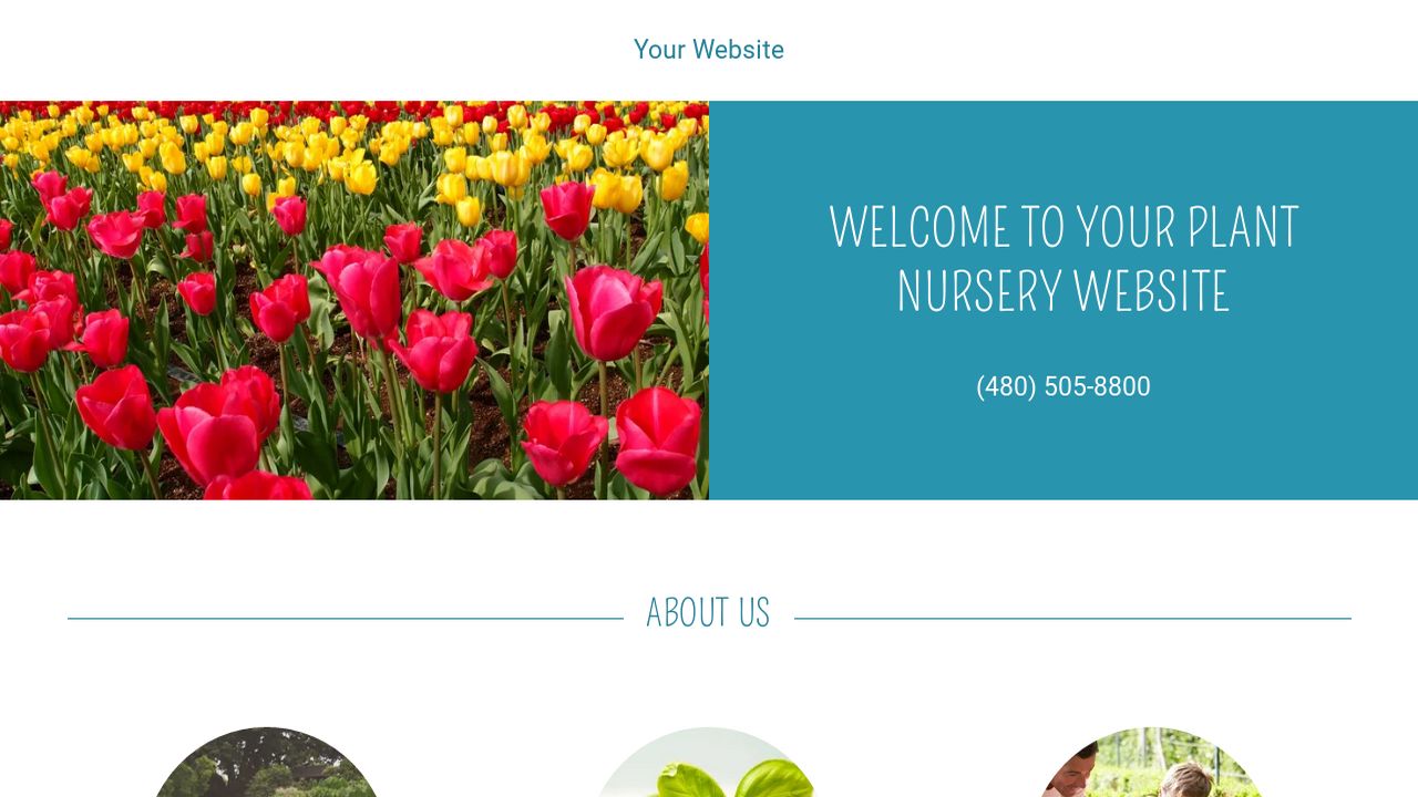 Example 16 Plant Nursery site Template GoDaddy
