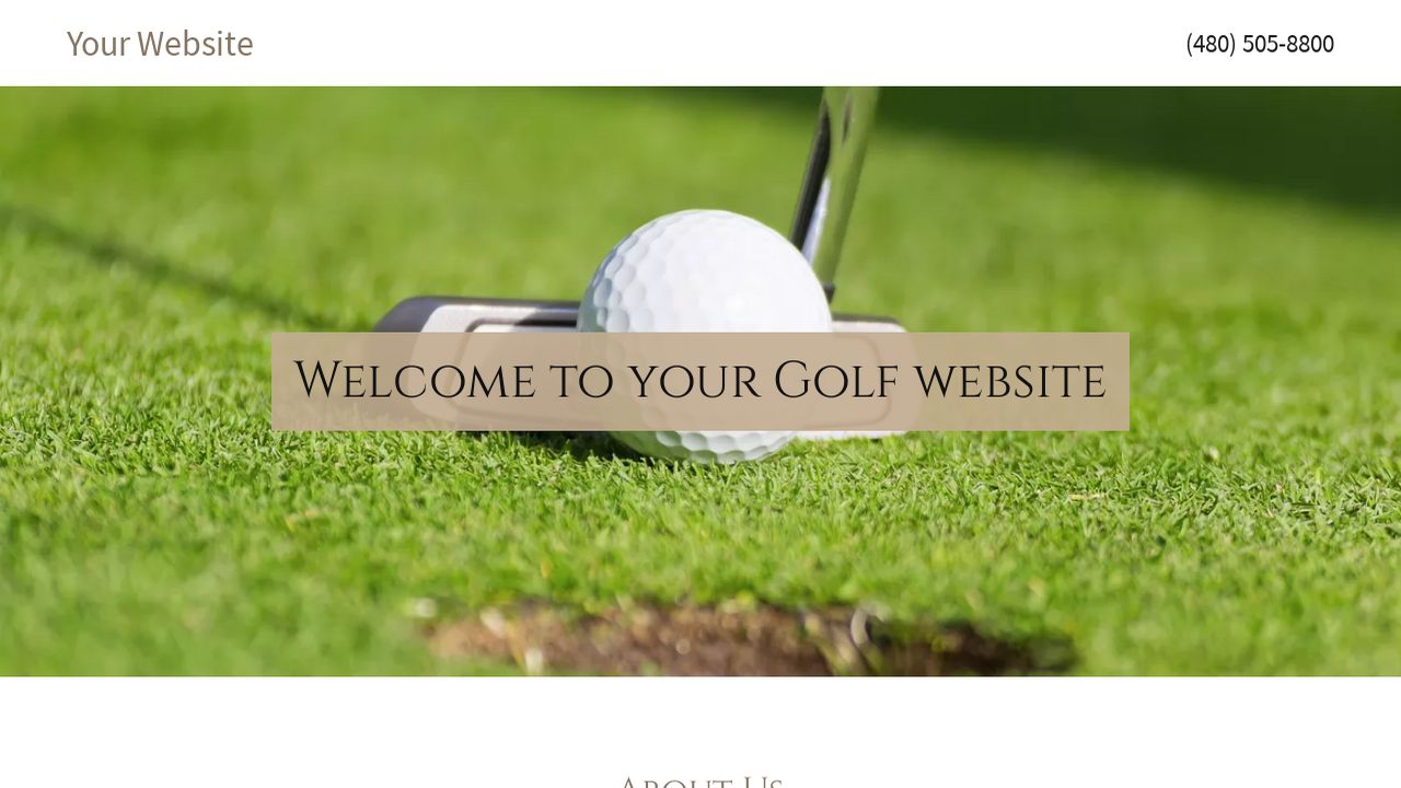 Golf Website Templates GoDaddy