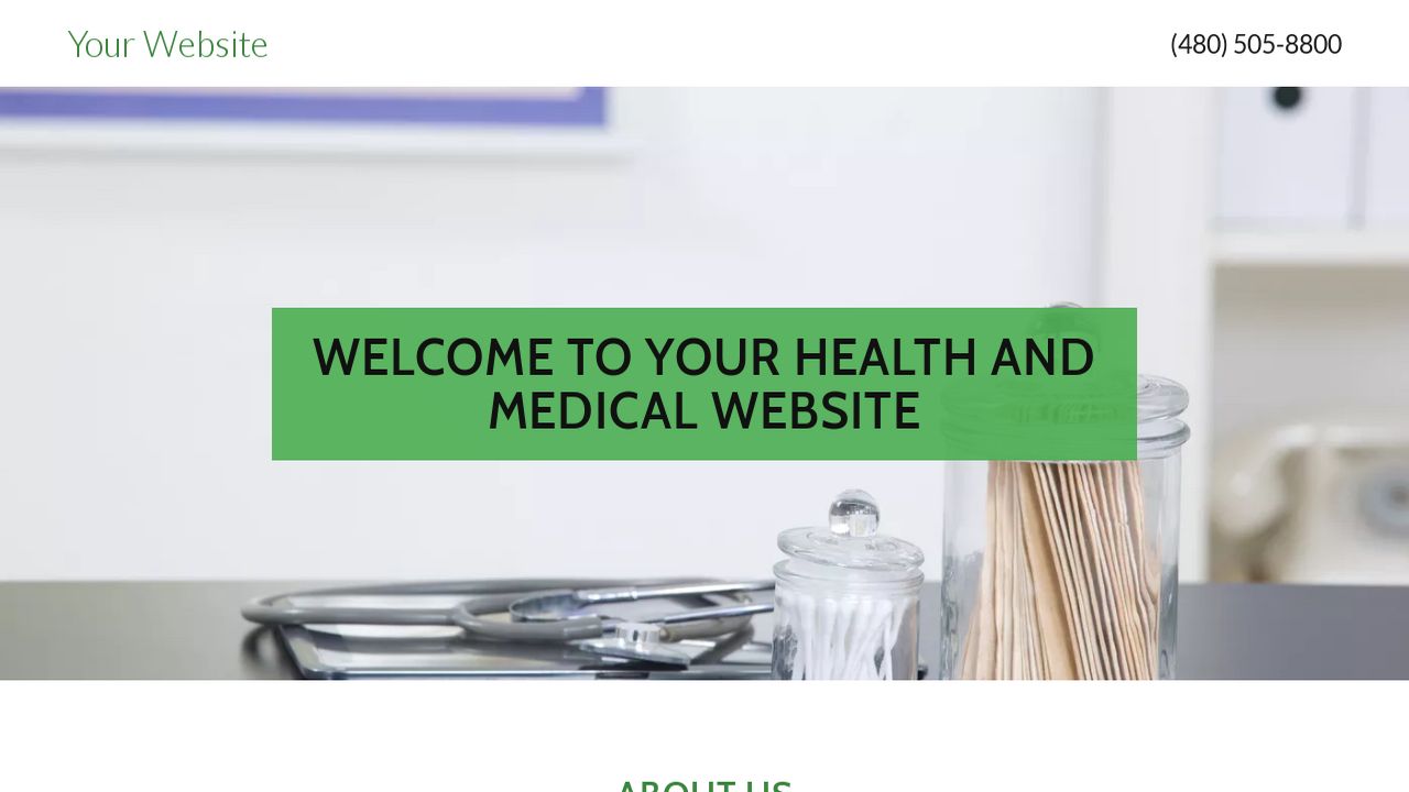 Health and Medical Website: Example 12
