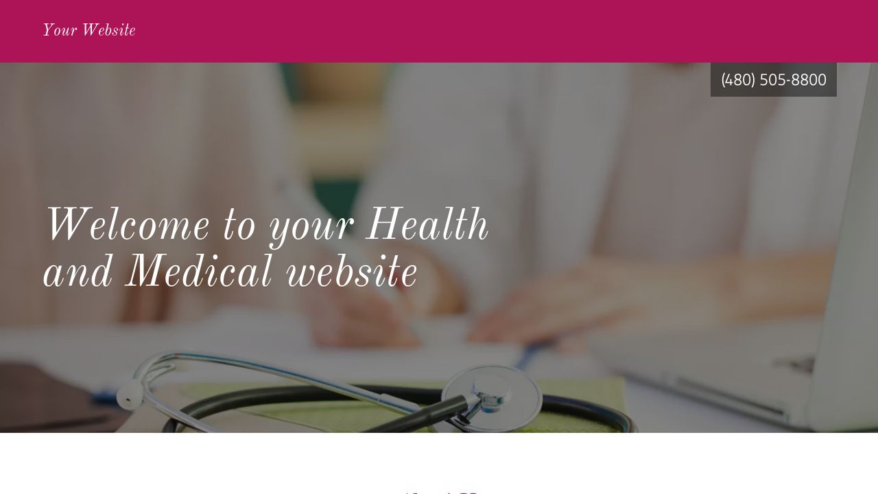 Health and Medical Website: Example 7