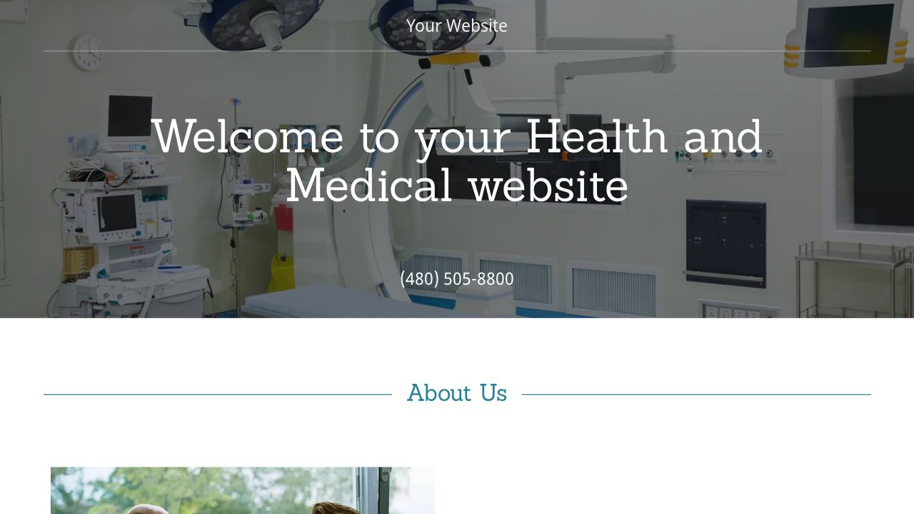 Health and Medical Website: Example 9