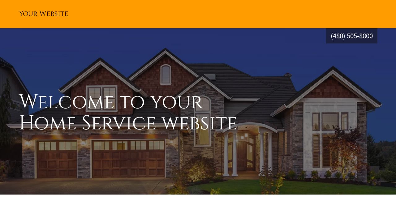 Home Service Website: Example 3