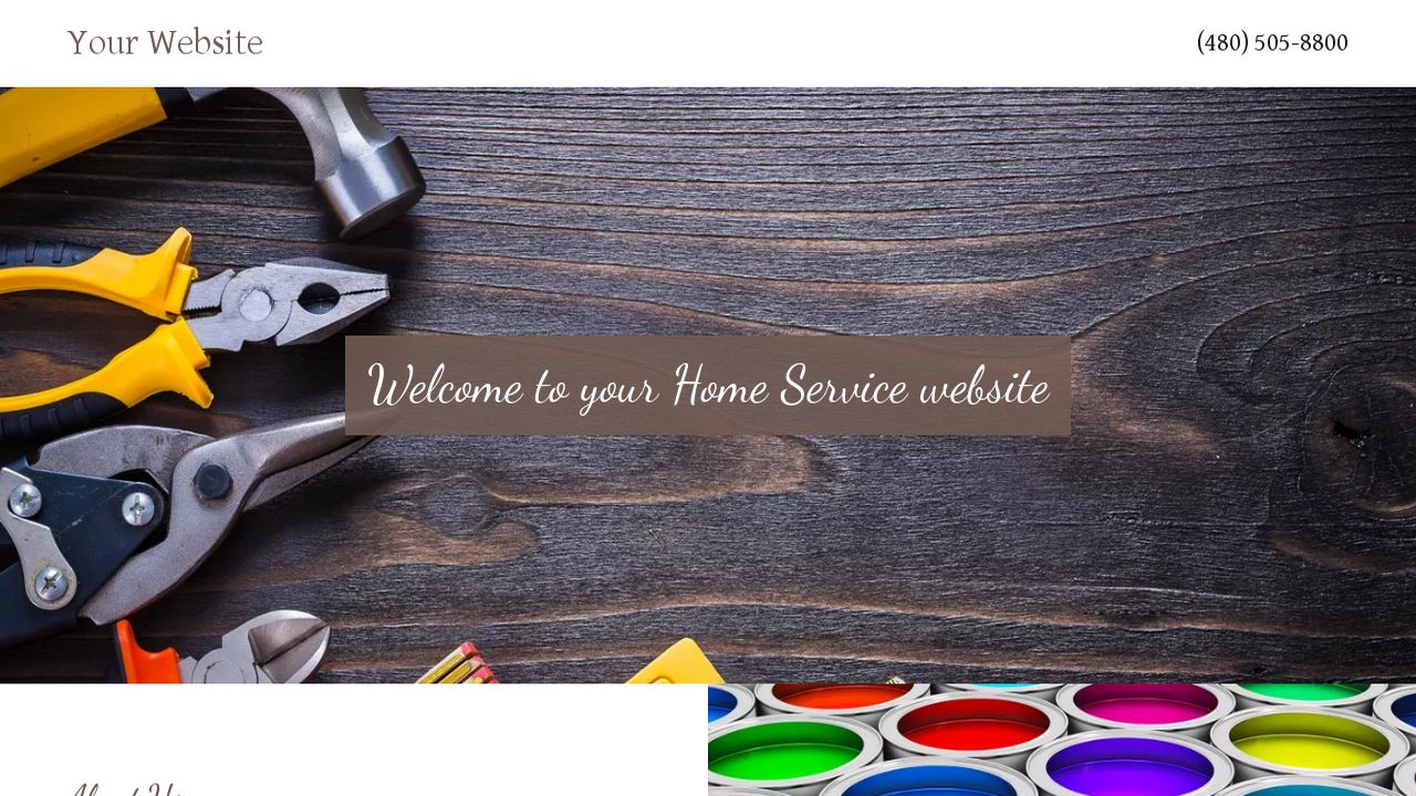 Home Service Website: Example 4