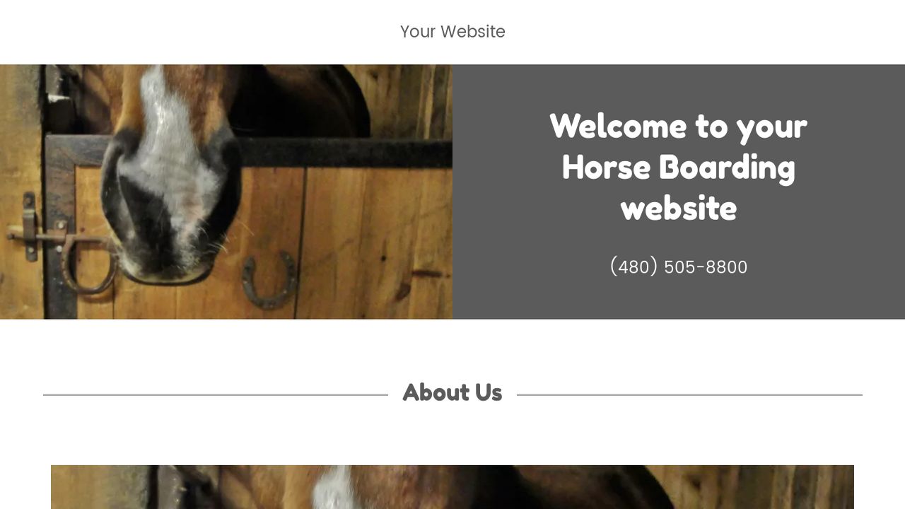 Horse Boarding Website Templates | GoDaddy