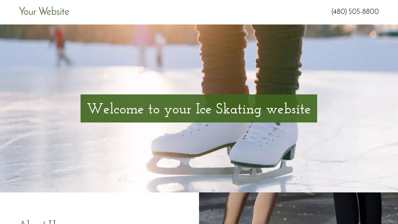 ice skating website templates godaddy