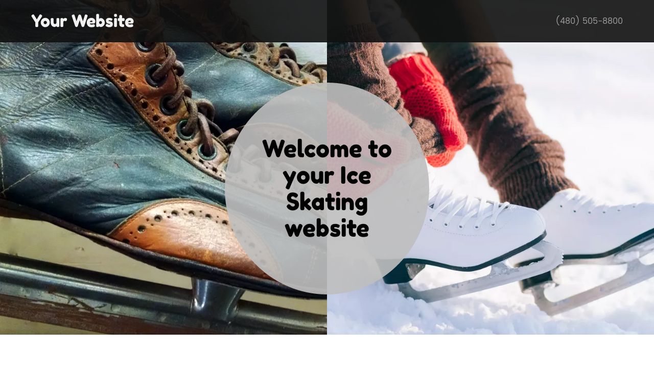 Ice Skating site Templates GoDaddy