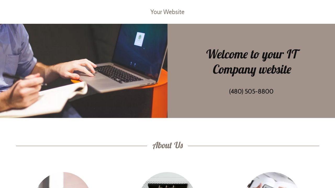IT Company Website: Example 4
