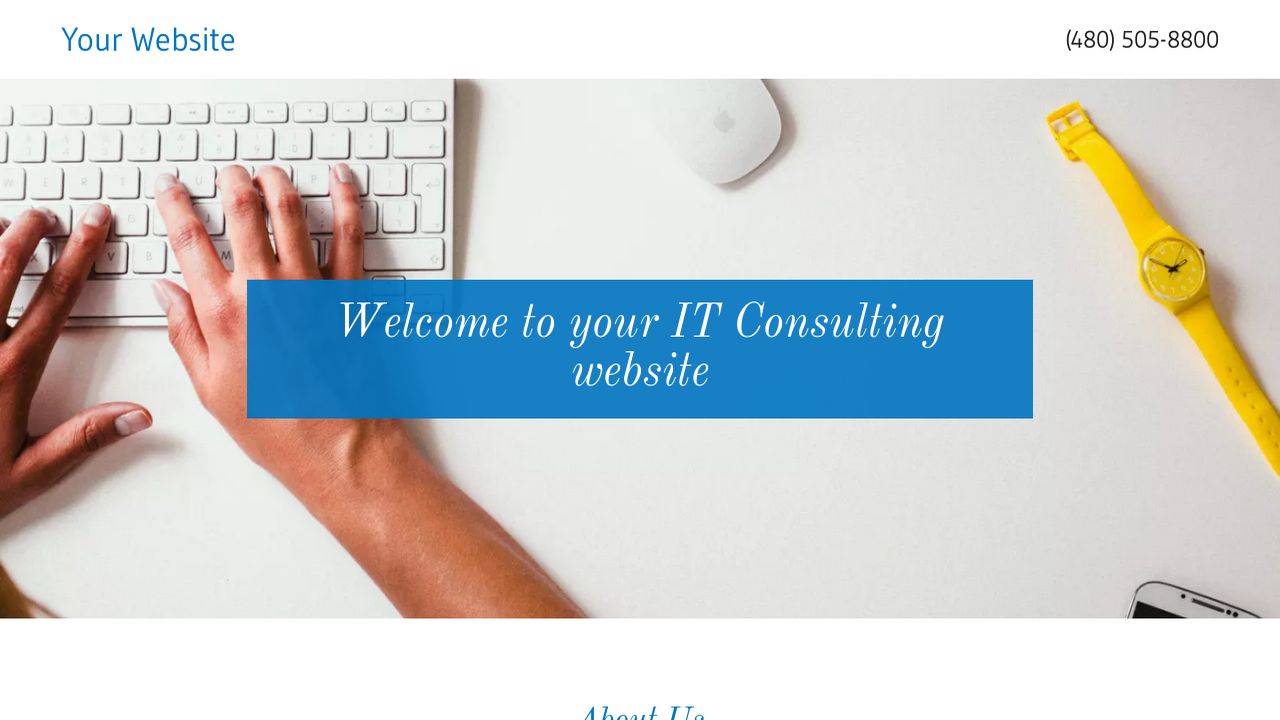 IT Consulting Website: Example 5