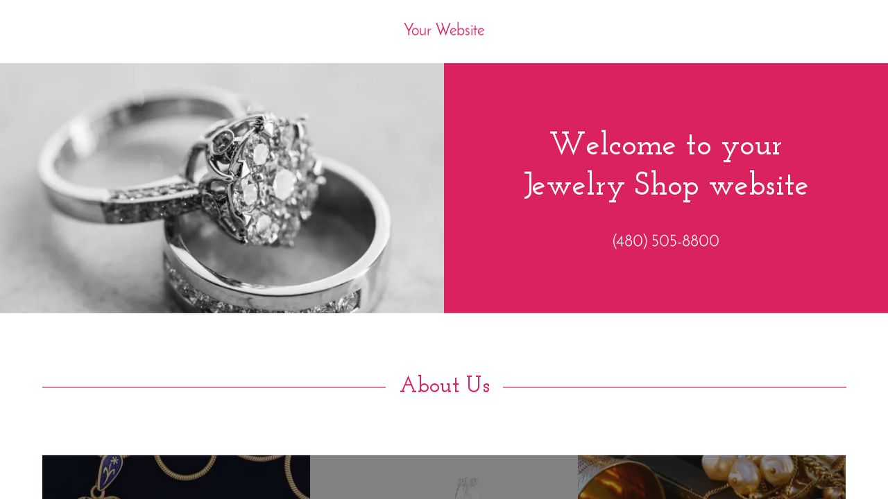 Jewelry Shop Website Templates GoDaddy