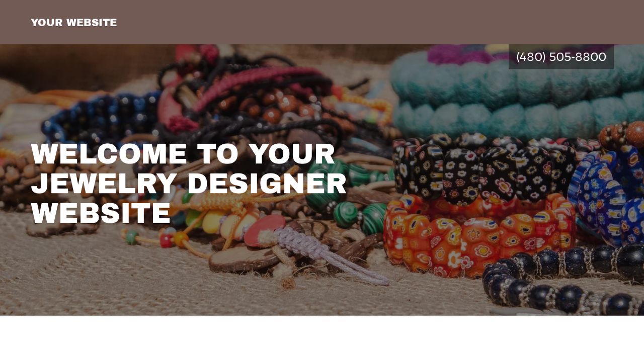 Jewelry Designer site Templates GoDaddy