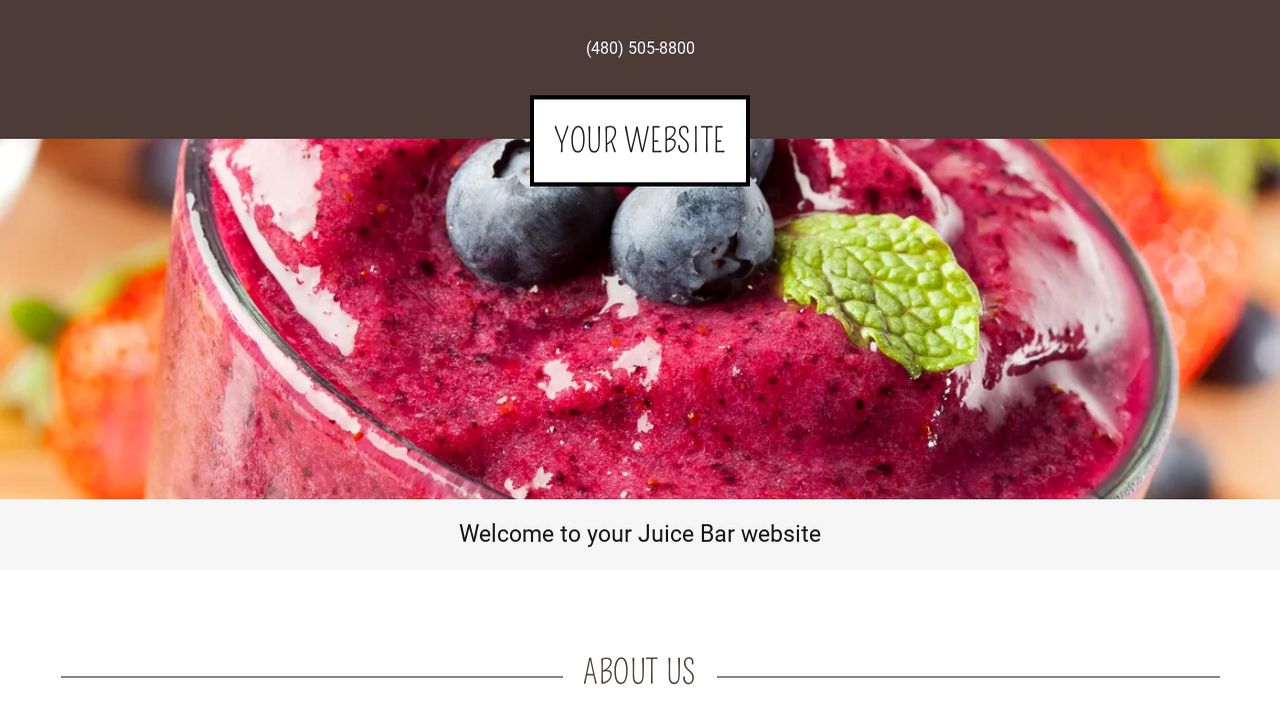 Juice Bar Website