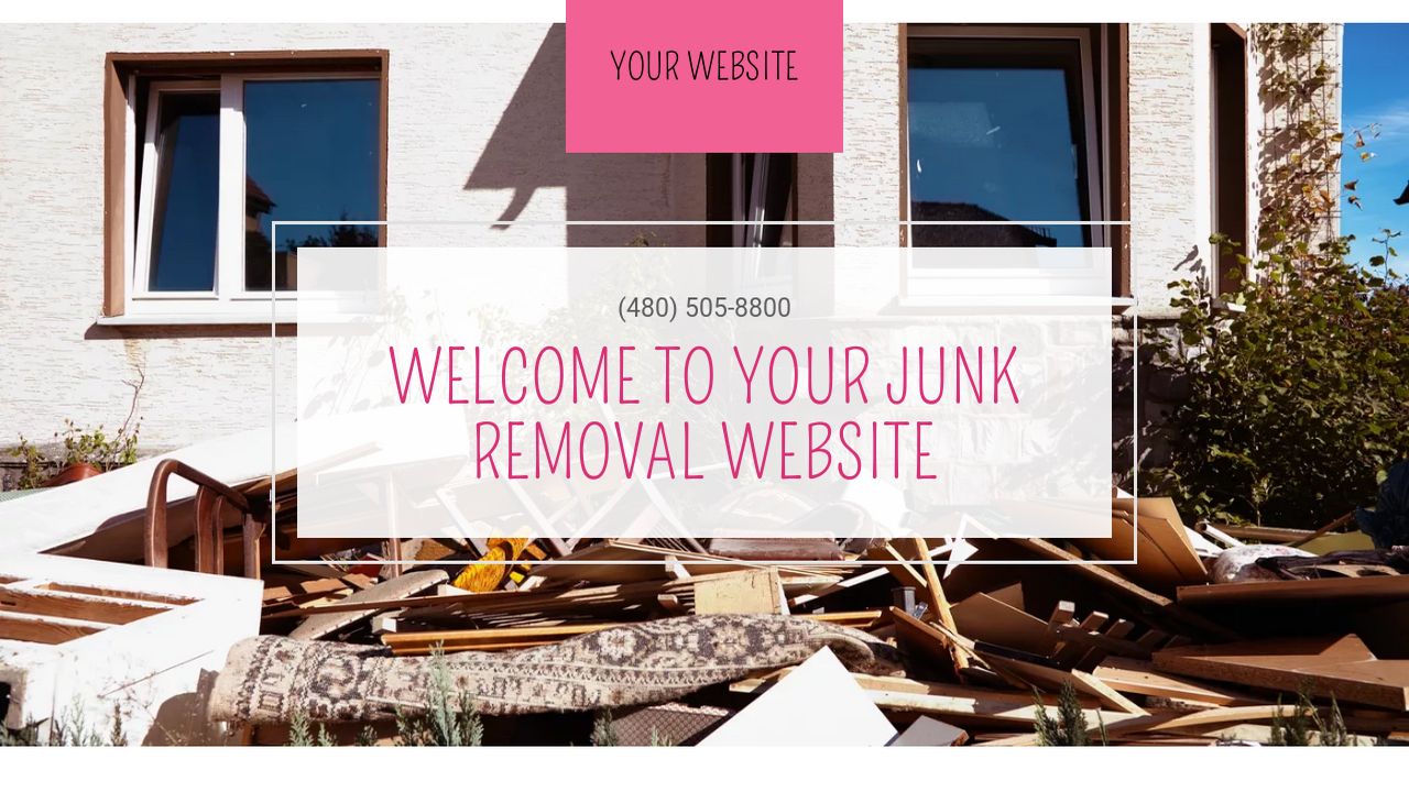 Example 8 Junk Removal Website Template GoDaddy