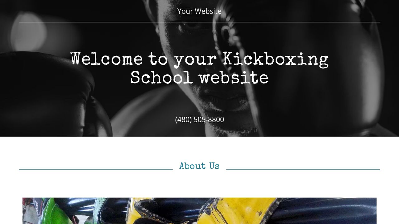 Kickboxing Website Template