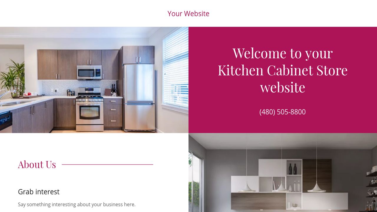  Kitchen Cabinet Store Website Templates GoDaddy