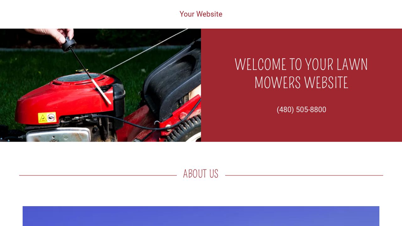 lawn mowers website templates godaddy lawn mowing website template