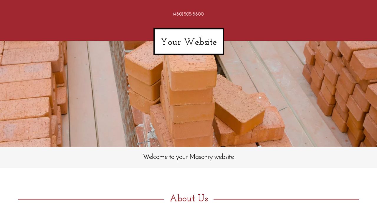 Example 13 Masonry Website Template GoDaddy