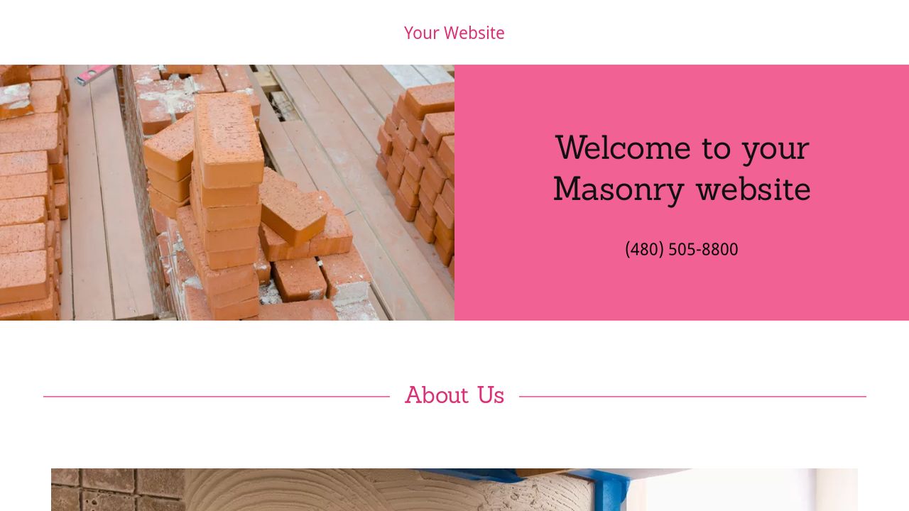 Example 13 Masonry Website Template GoDaddy