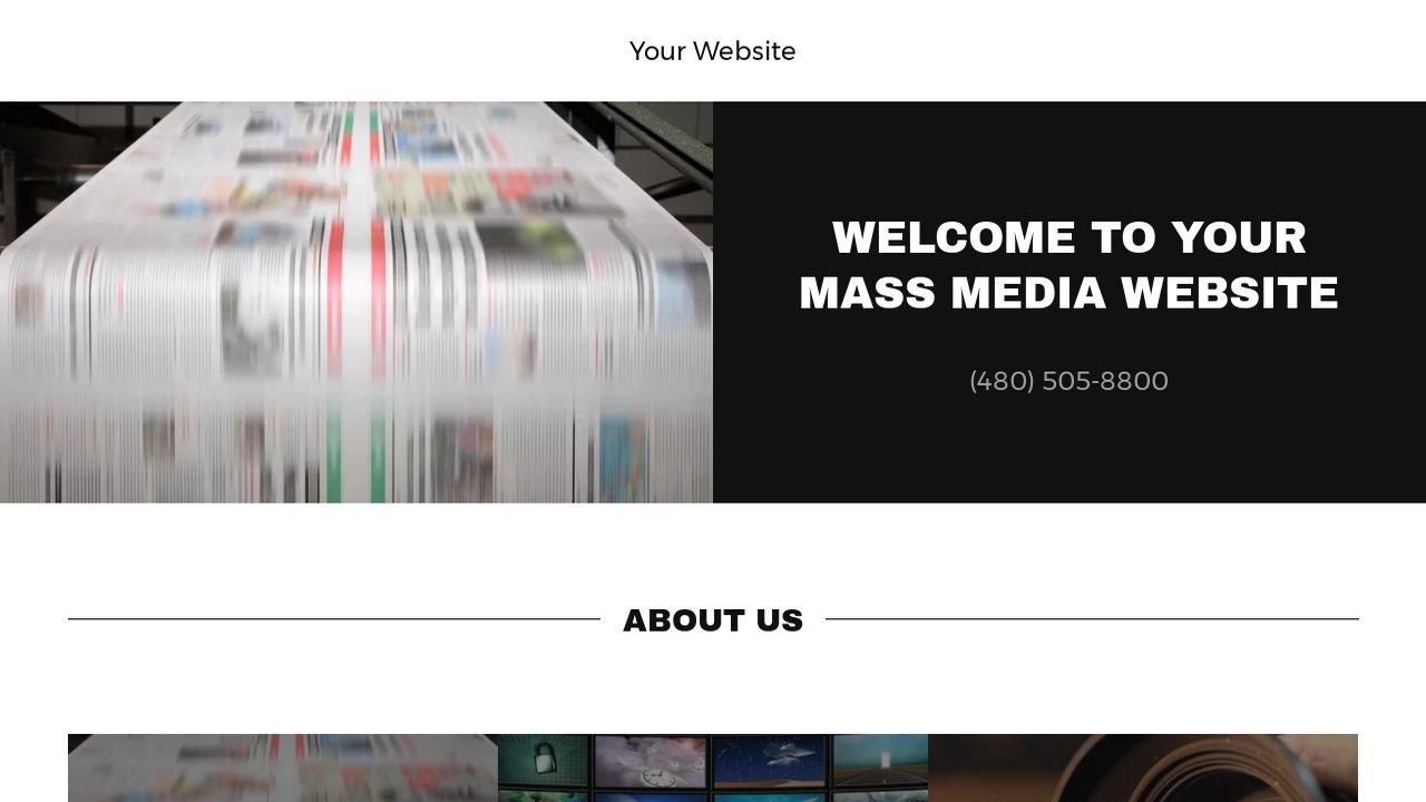 Mass Media Website: Example 12