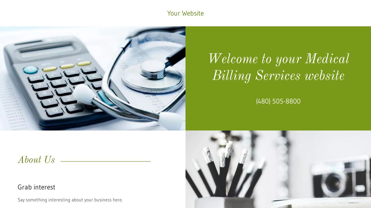 Medical Billing Services Website Templates GoDaddy