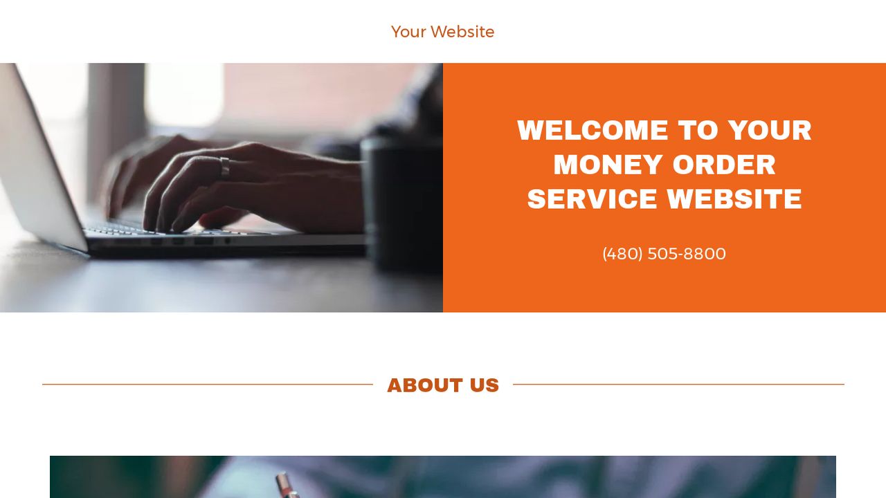 Money Order Service Website Templates Godaddy - 