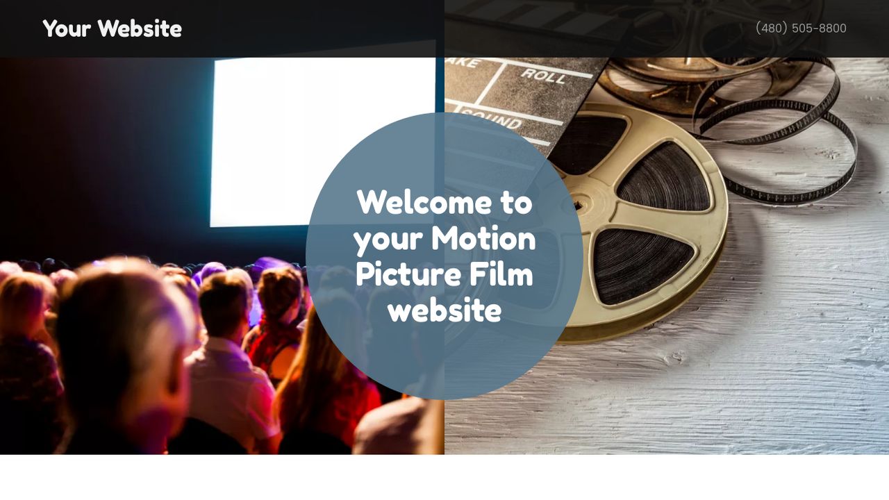 Example 1 Motion Picture Film Website Template | GoDaddy - 1280 x 720 jpeg 111kB