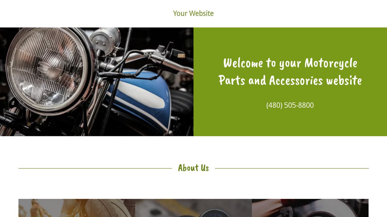 Motorcycle Parts and Accessories site Templates GoDaddy
