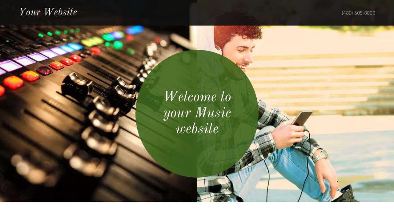 Music Website: Example 1